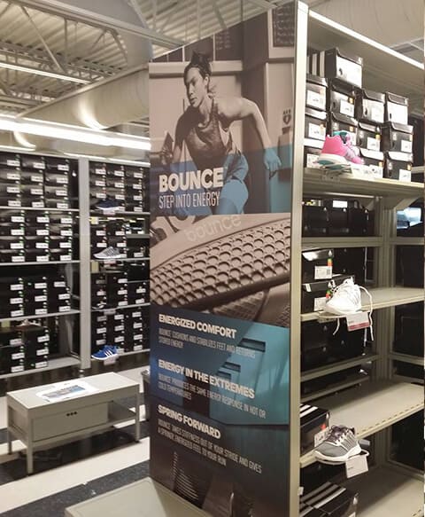 Interior sign displays for retail stores Interior sign displays for retail stores
