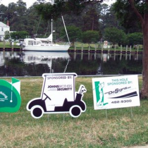 Golf signs, Golf tournament sponsorship signs from DeSigns, Inc.