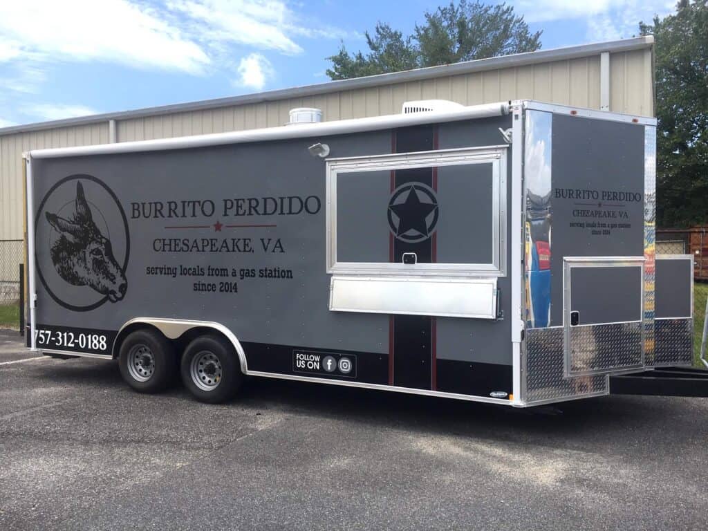 Burrito Perdido food truck wrap
