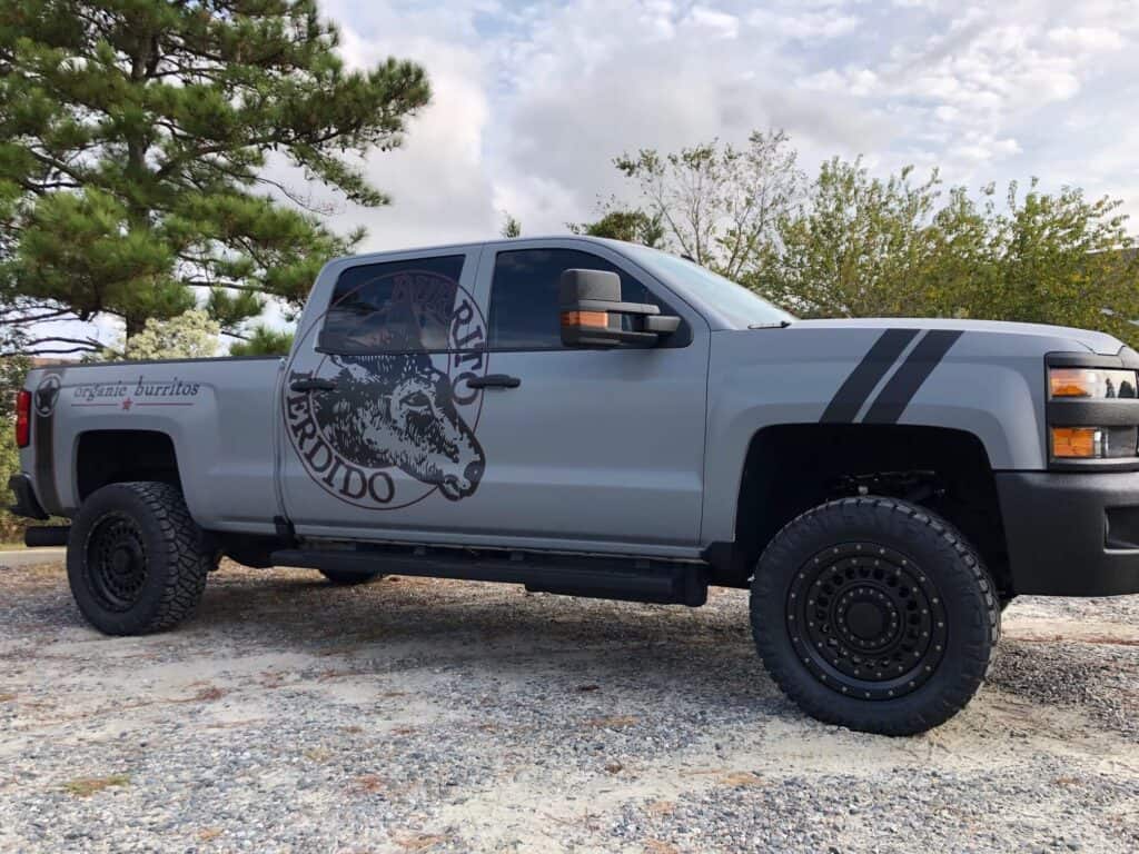 Diesel truck wrap for Burrtito Perdido