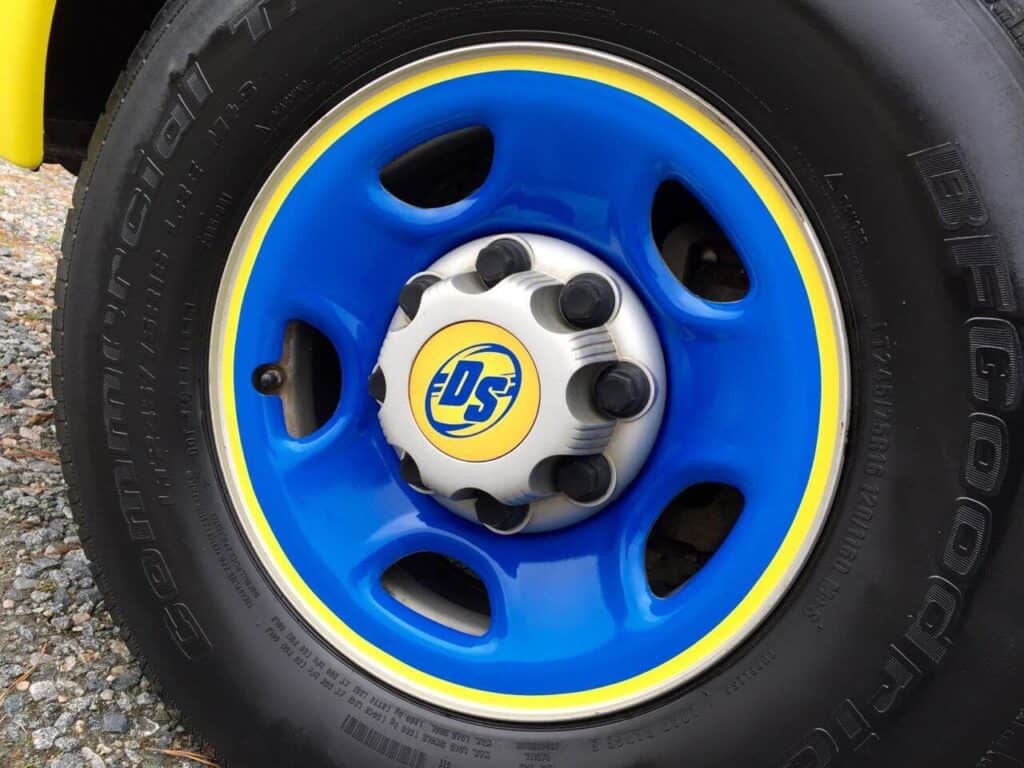 Tire graphics, Wheel hub and rim graphics