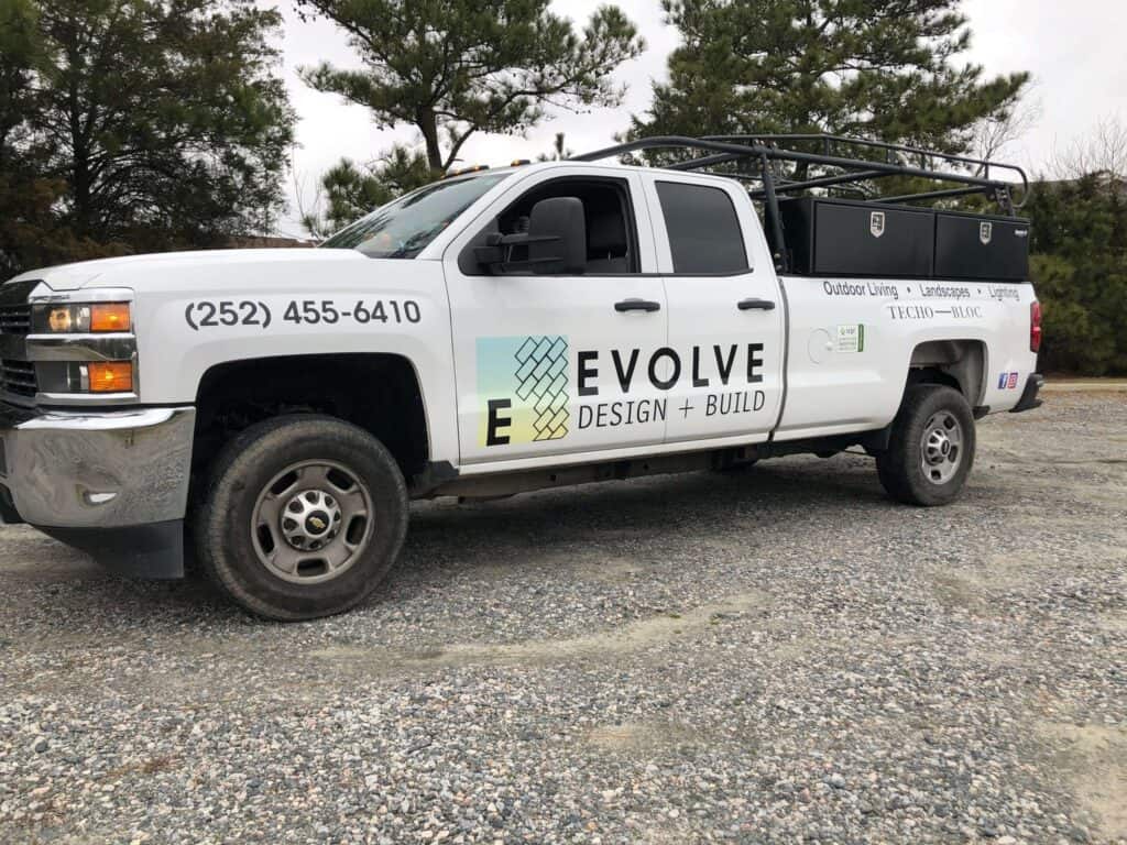 Vehicle graphics for Evolve Design and Build Landscape