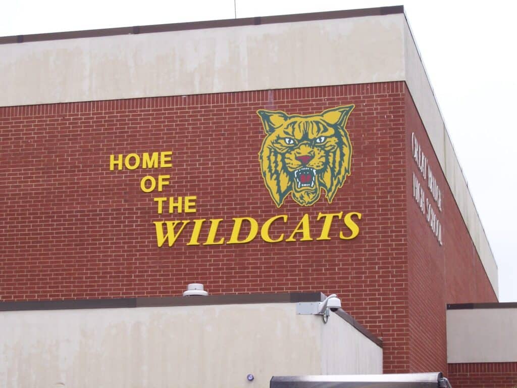 Exterior lettering signage for GBHS Wildcats Exterior lettering signage for GBHS Wildcats
