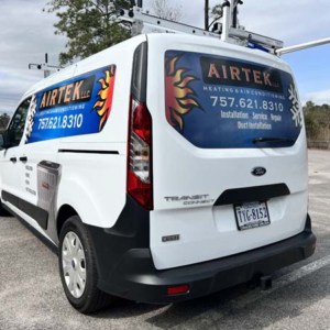 Partial van wrap for AIRTEK HVAC