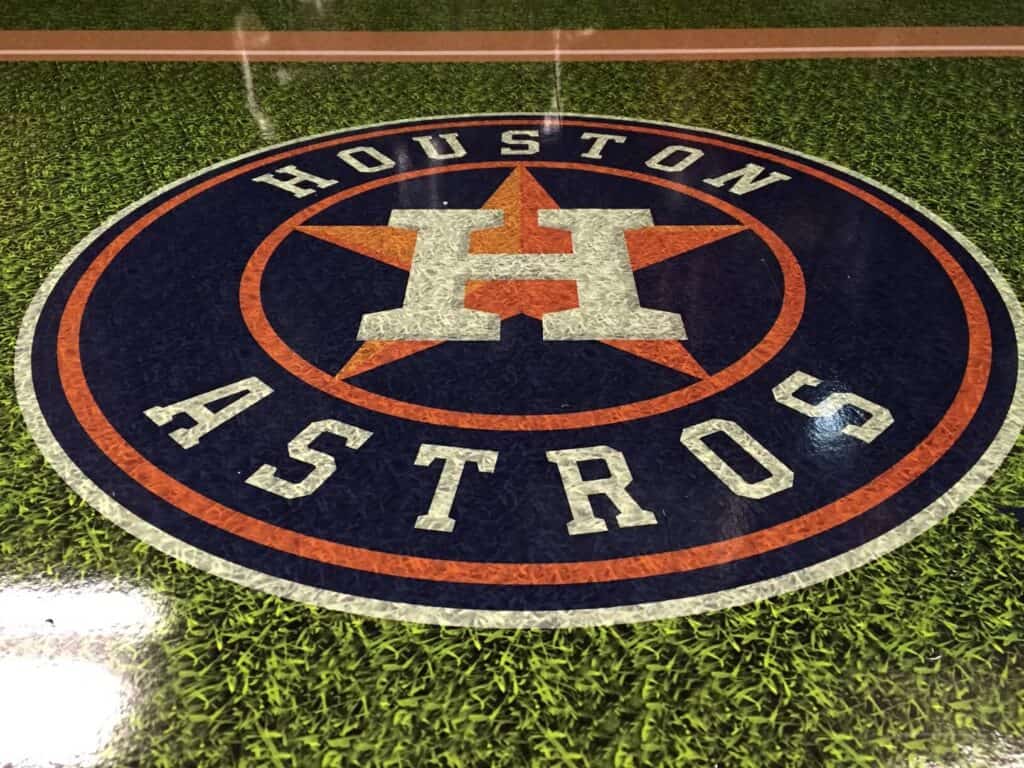 Houston Astros floor mural
