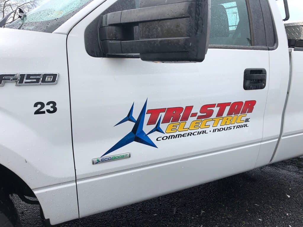 Truck lettering Tri-Star Electric