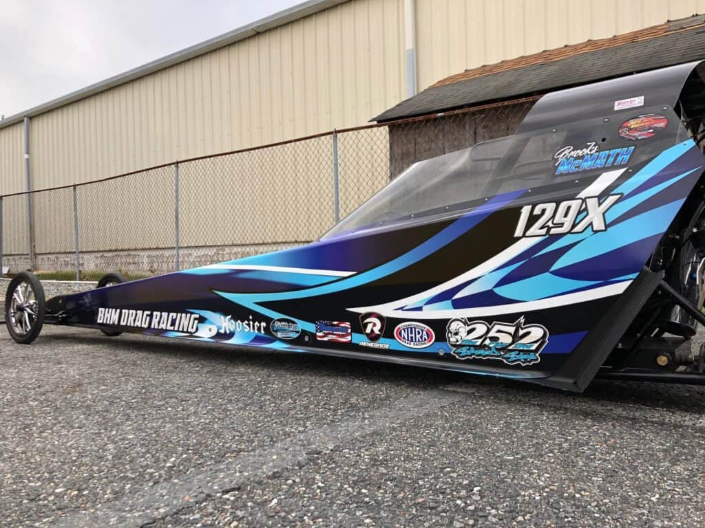Dragster design vinyl wraps