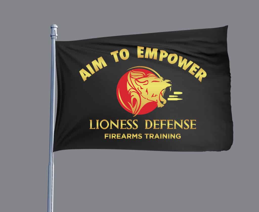 Custom flags - Branded flag for Lioness Defense