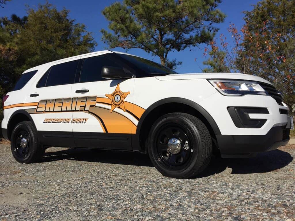 SUV wrap for North Hampton County Sheriff