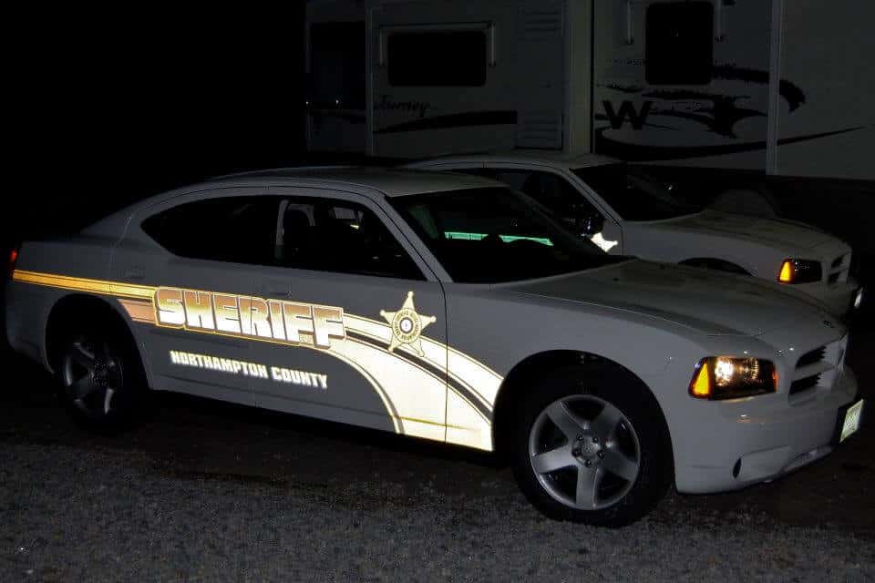 Reflective Car wrap for North Hampton County Sheriff - Glow in the dark wraps