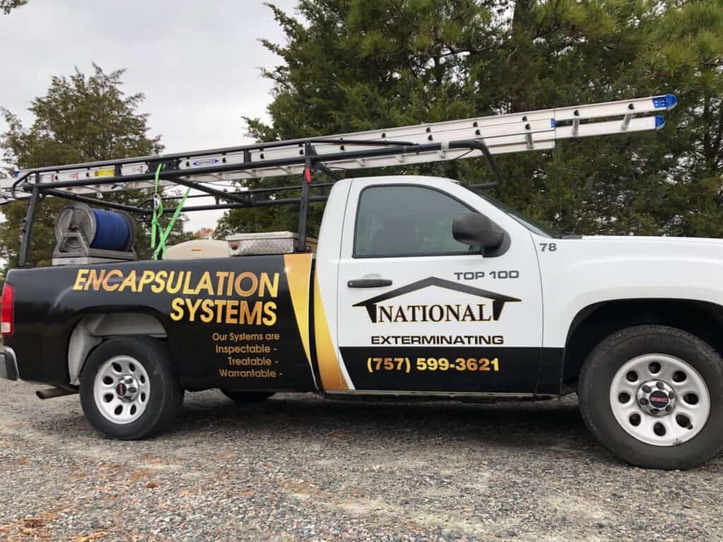 Partial truck wrap for National Exterminating
