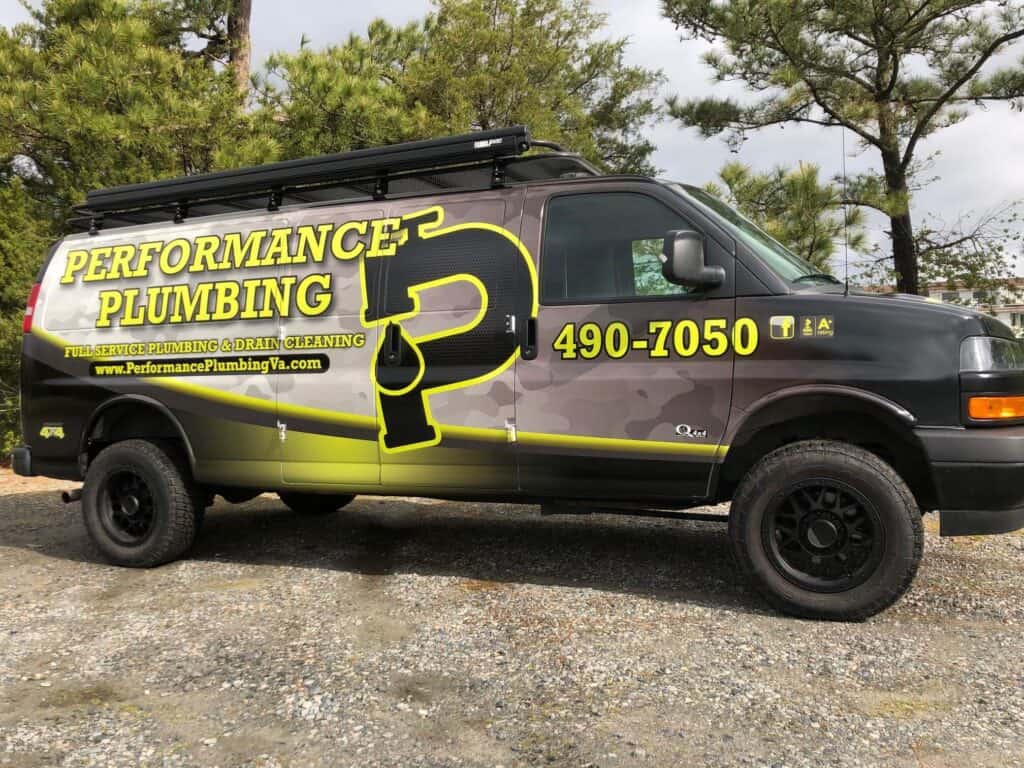 Full color van wraps - Plumbing van wrap for Performance Plumbing