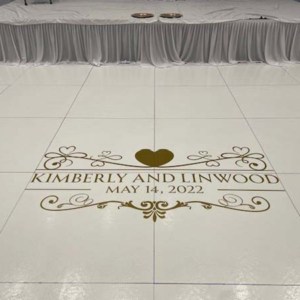 Wedding floor graphic from DeSigns, Inc.