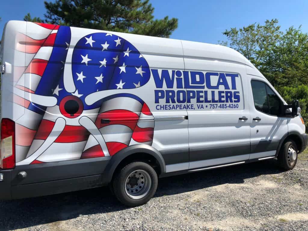 Box van wraps - Wildcat Propeller van wrap