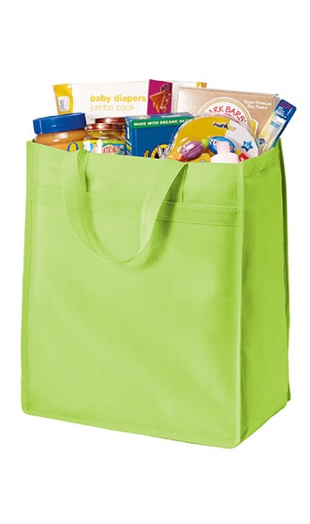 Grocery style carry bags - Imprint your logo, company name or slogan