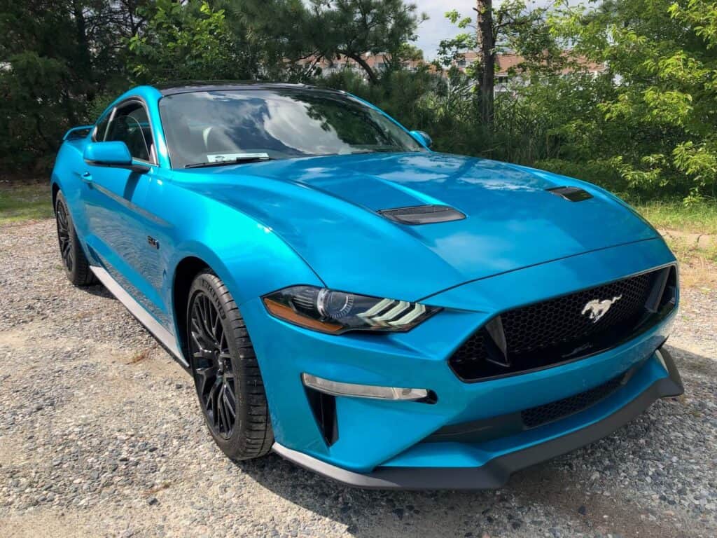 Full body wrap on Mustang