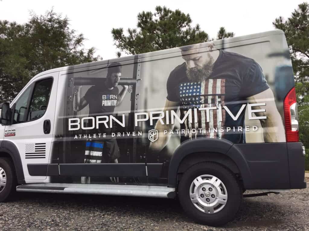 Full coverage van wrapping - Van wrap for Born Primitive