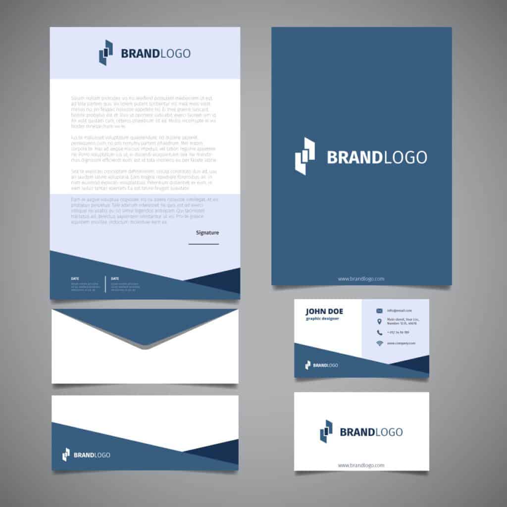 Corporate printing cards and letterhead printing by DeSigns Inc. Chesapeake VA