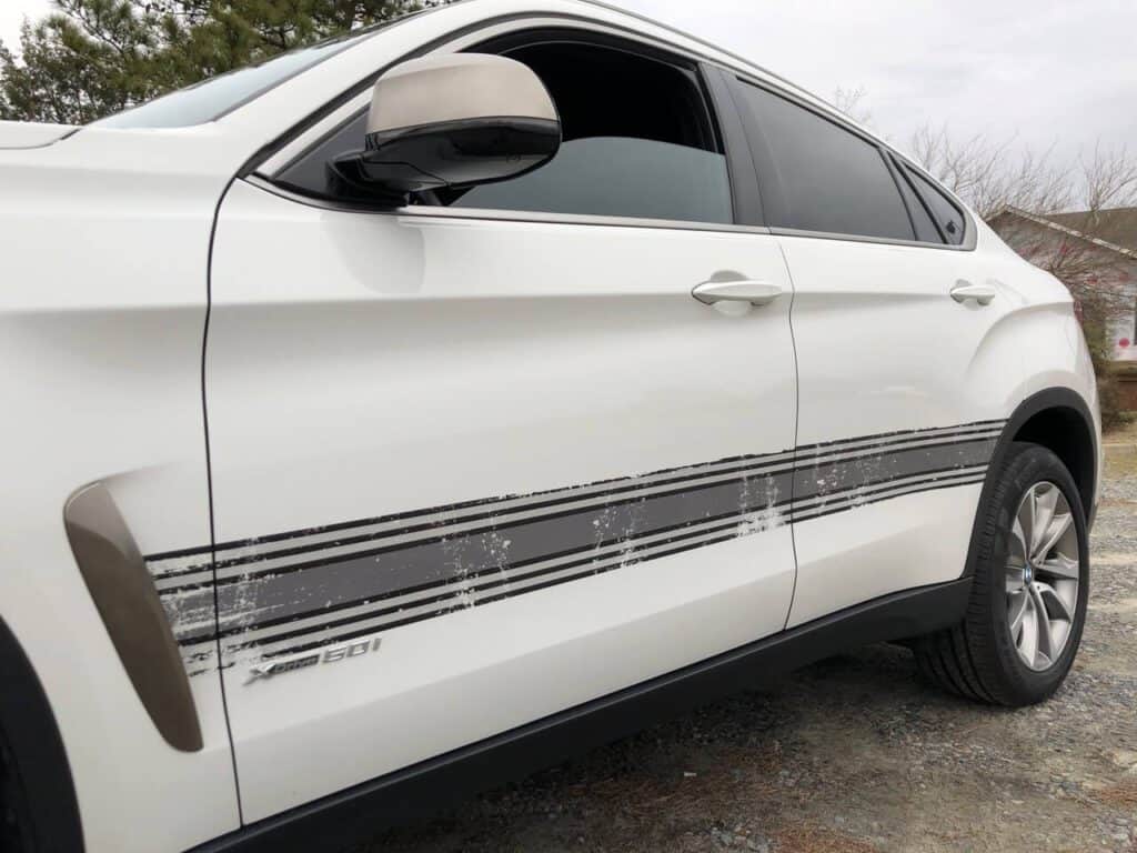 Grunge style car graphics