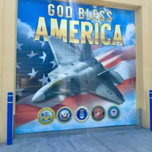 Patriot style graphics. Garage graphics for branding, style and privacy from DeSigns, Inc.