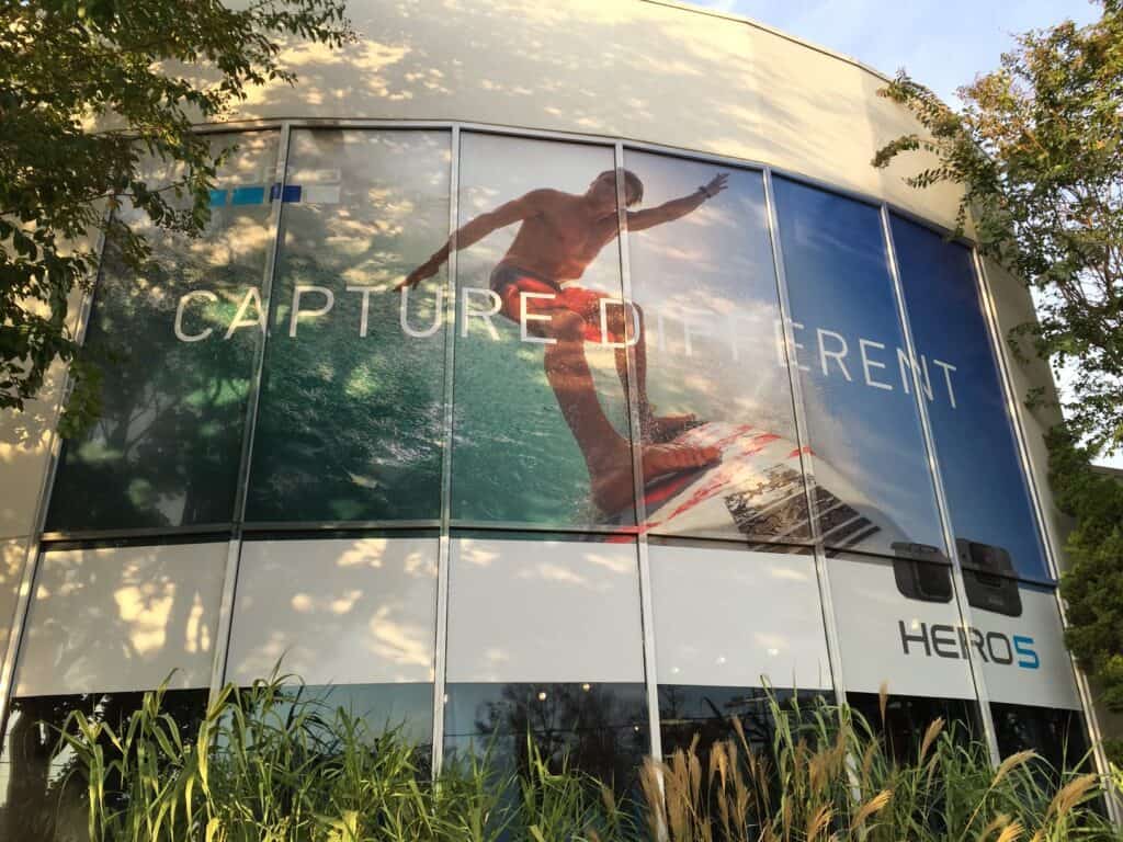 Window graphics signs - Sign for Go Pro Hero Window graphics signs - Sign for Go Pro Hero