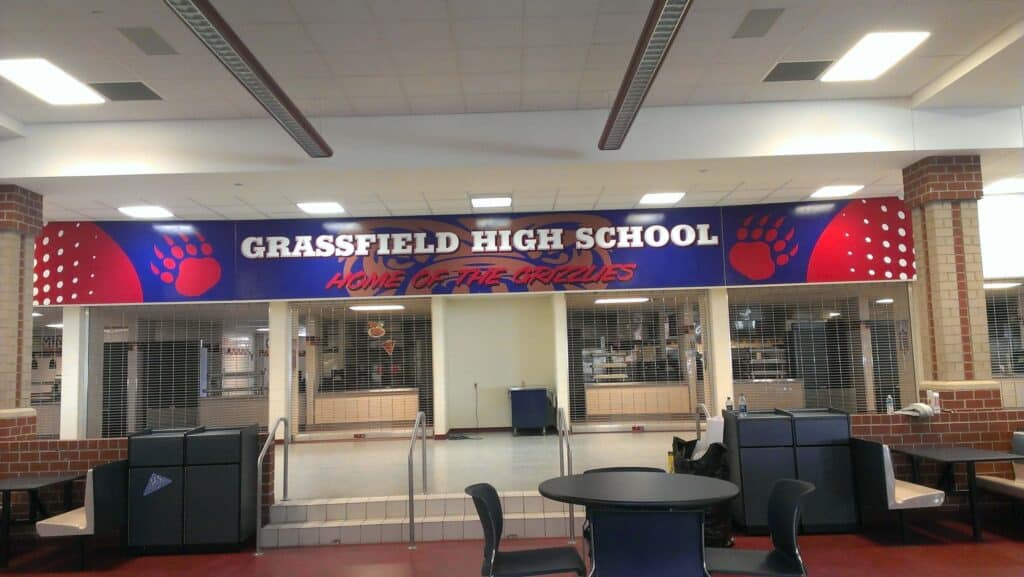 High school murals - Mural for Grassfield HS