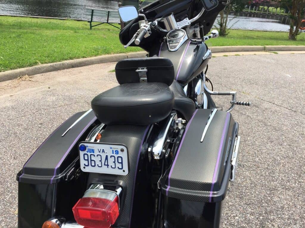 Motorcycle wraps (rear view)