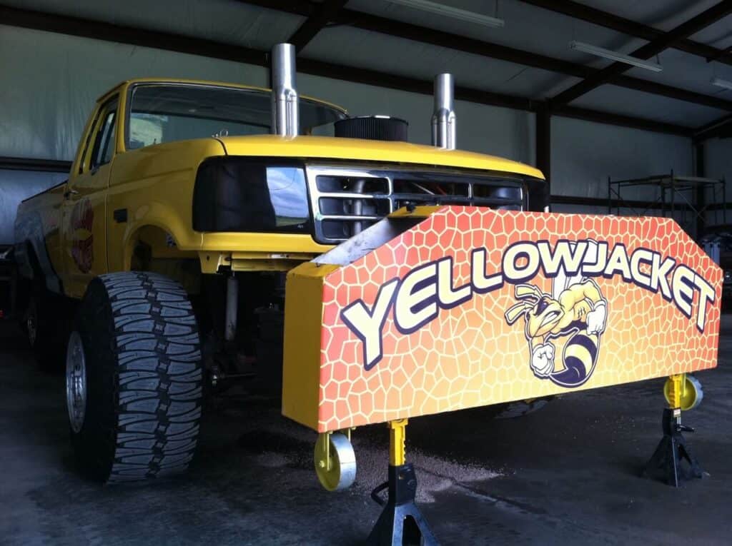 Motorsports truck wrap