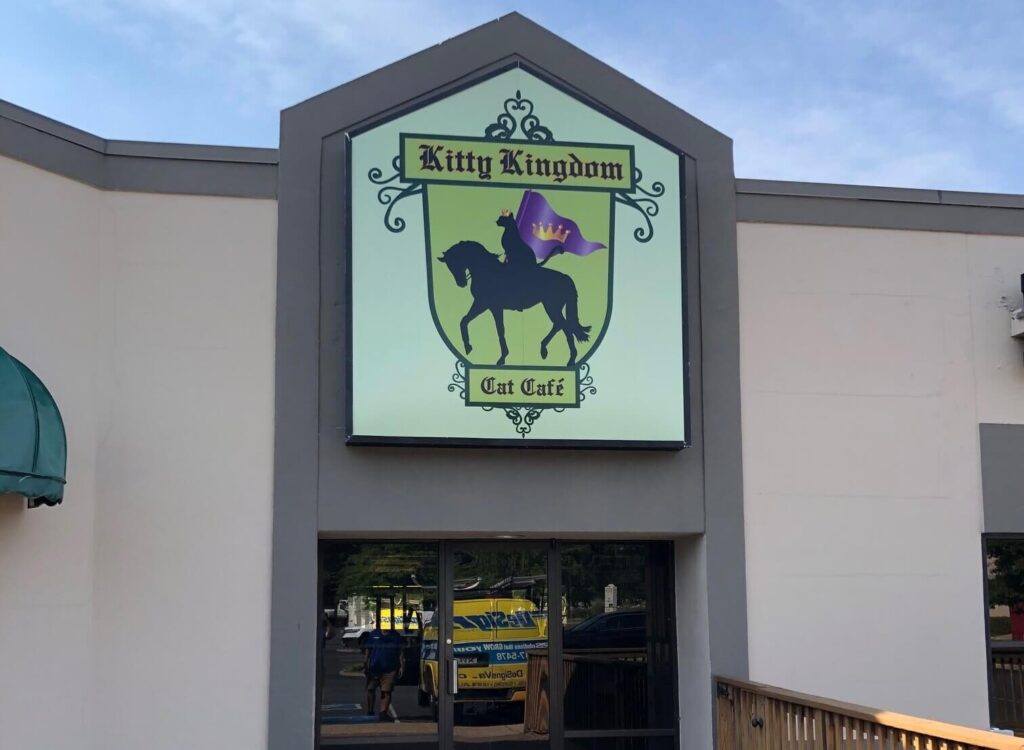 Polycarbonate signs - Sign for Kitty Kingdom Cat Cafe' Polycarbonate signs - Sign for Kitty Kingdom Cat Cafe'