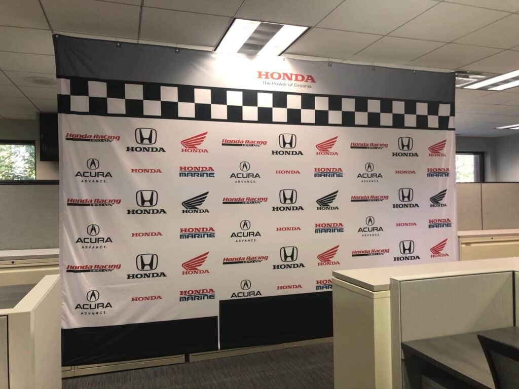 Step and repeat interior banners.