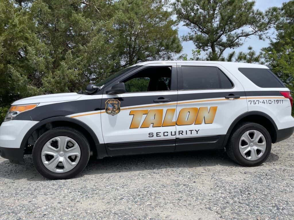 Security vehicle wrap for TALON Security