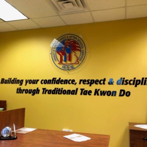 Interior signs and lettering  by DeSigns, Inc.