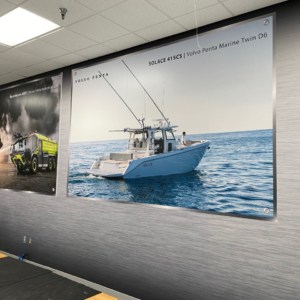 Wall murals designed and installed for your business by DeSigns, Inc. for Volvo Penta