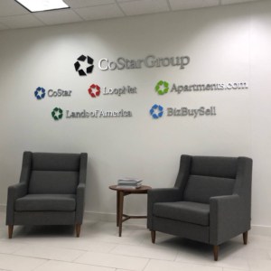 Brushed Aluminum style letter lobby signage by DeSigns, Inc.
